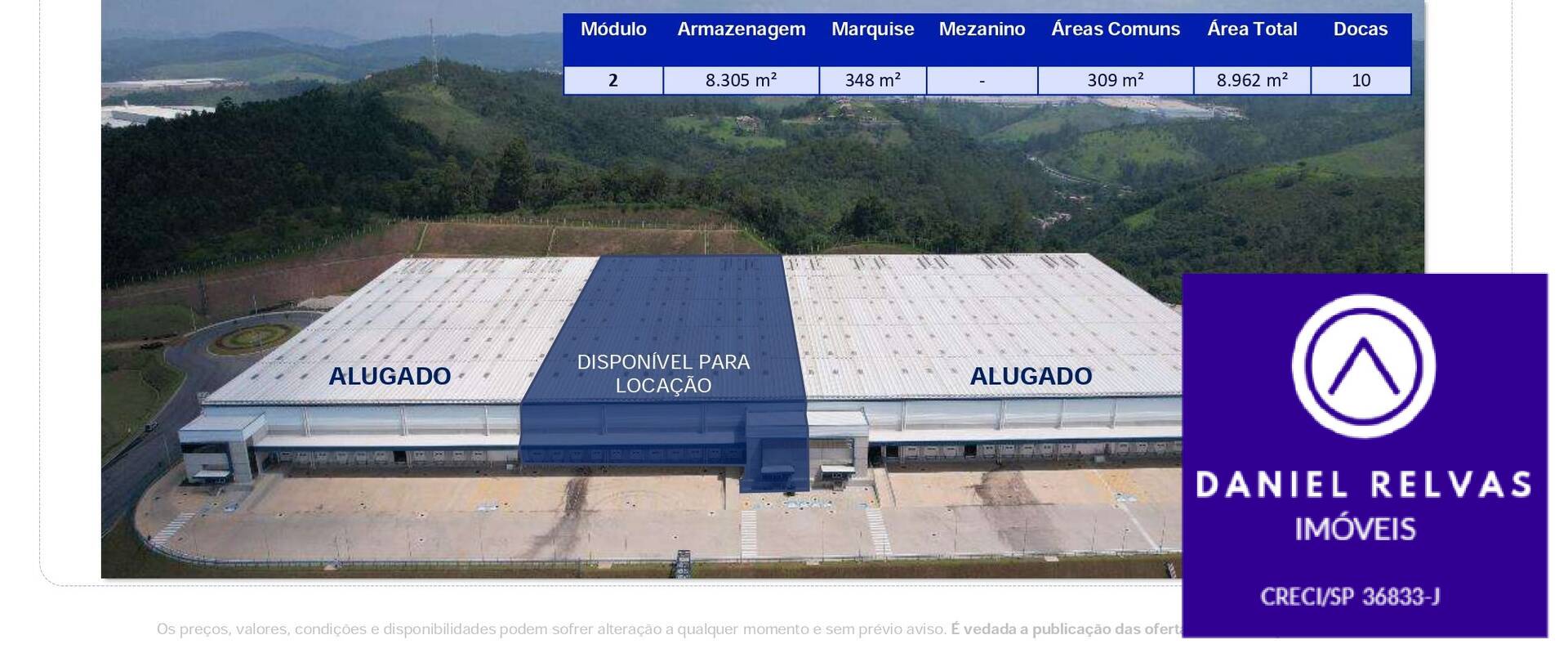 Depósito-Galpão-Armazém para alugar, 8962m² - Foto 2