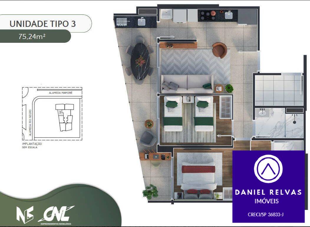 Apartamento, 2 quartos, 75 m² - Foto 9